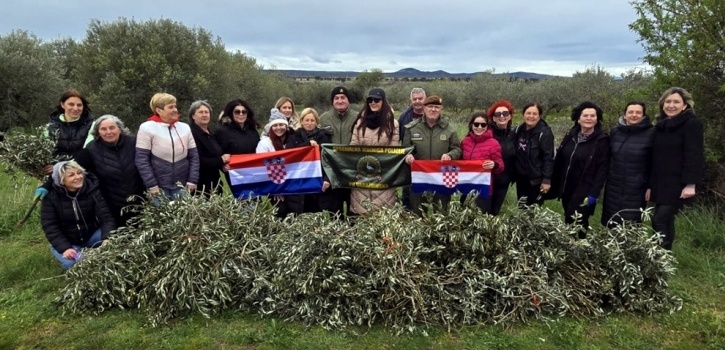 Članovi zajednice žena, mladeži i branitelja rezali maslinove grančice uoči Cvjetnice
