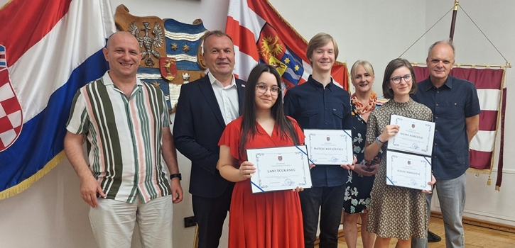 Nagrade župana za talentirane informatičare: Ozana, Lana i Matej osvojili čak četiri medalje na međunarodnim natjecanjima