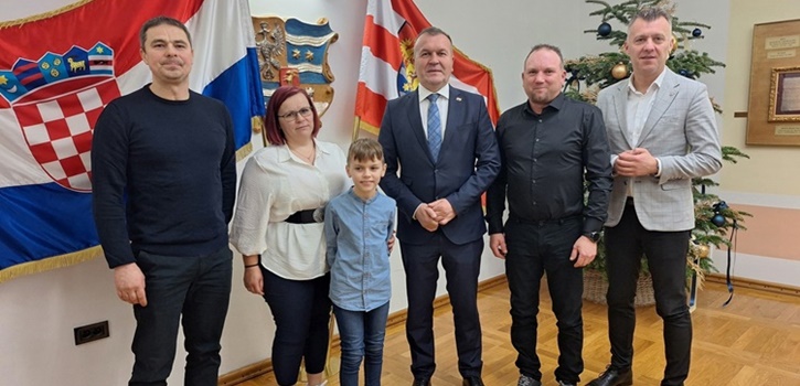 Župan Stričak upriličio prijem za istaknute pojedince iz medija, sporta i plesa