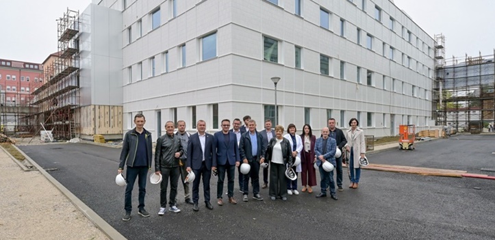 Vijećnici obišli gradilište Centralnog operacijskog bloka Opće bolnice Varaždin i nove zgrade Zavoda za javno zdravstvo