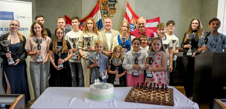 Proglašeni učenici-prvaci u šahu Varaždinske županije, koja ima čak četvero državnih prvaka!
